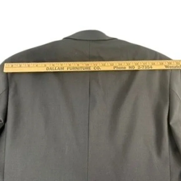 Brooks Mens 50L Blazer Jacket Suit Sport Coat Navy Blue Stretch Three Button - Picture 12 of 16